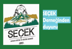 SEÇEK Derneğinden duyuru