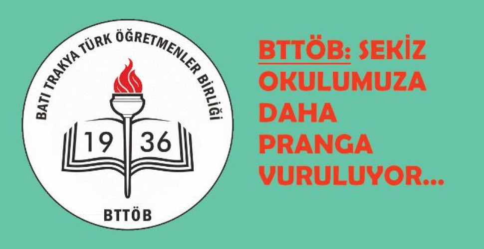 SEKİZ OKULUMUZA DAHA PRANGA VURULUYOR…